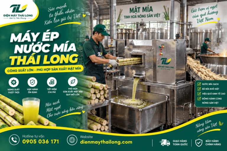 Máy Ép Mía Công Nghiệp Công Suất Lớn