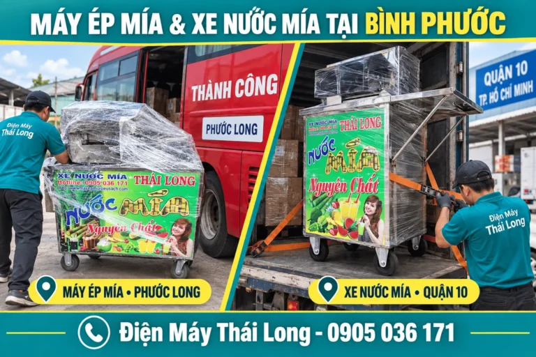 Cung Cấp Máy Ép Mía Và Xe Nước Mía Tại Bình Phước