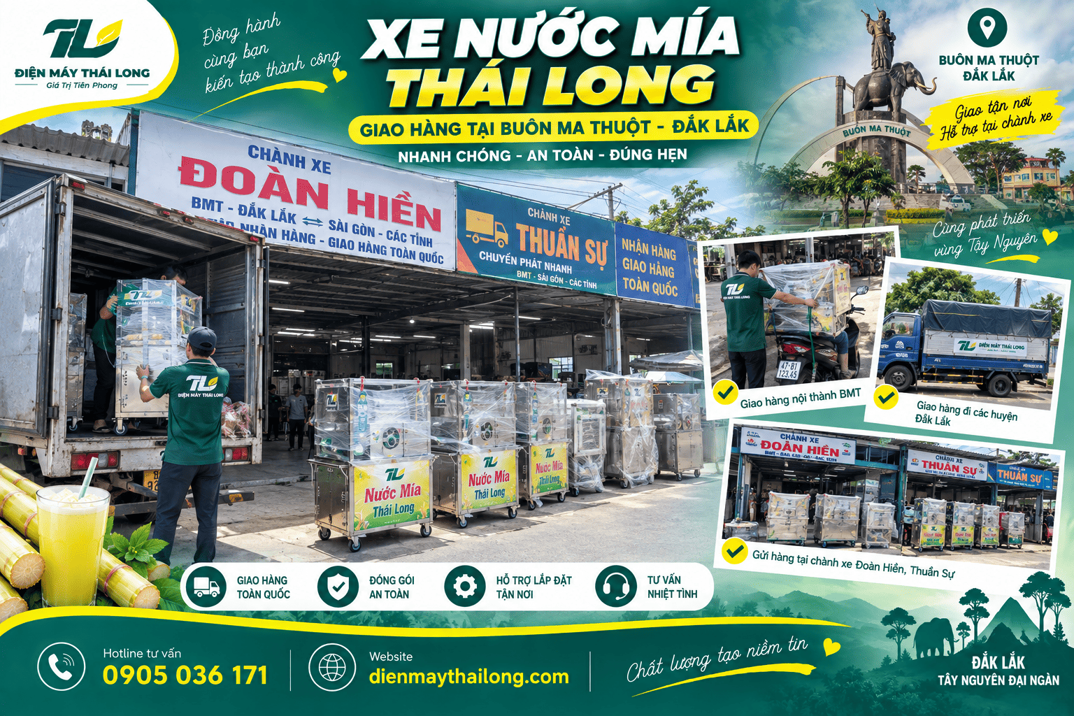 Máy ép nước mía BMT Đắk Lắk