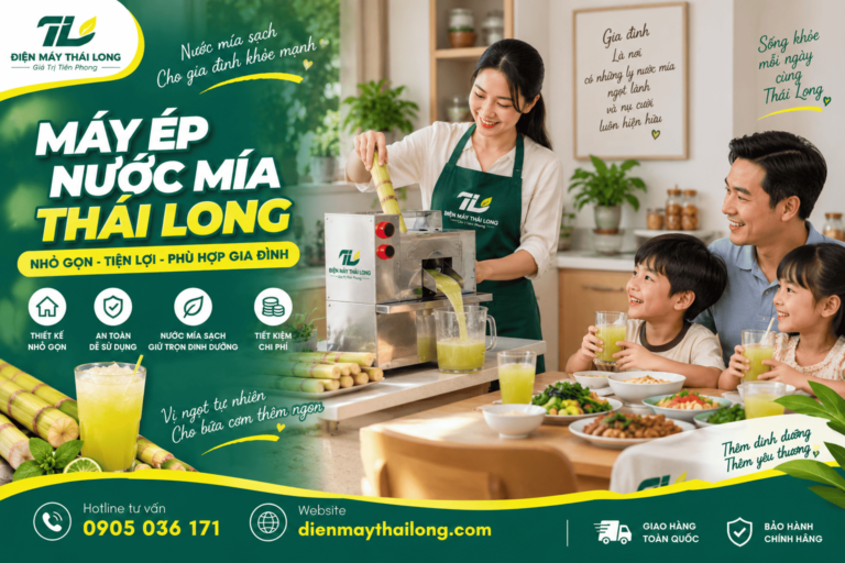 Máy Ép Nước Mía Gia Đình – Máy Ép Mía Mini, Để Bàn Nhỏ Gọn