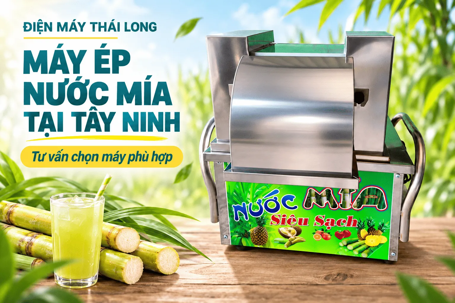 Cung cấp máy ép nước mía tại Tây Ninh