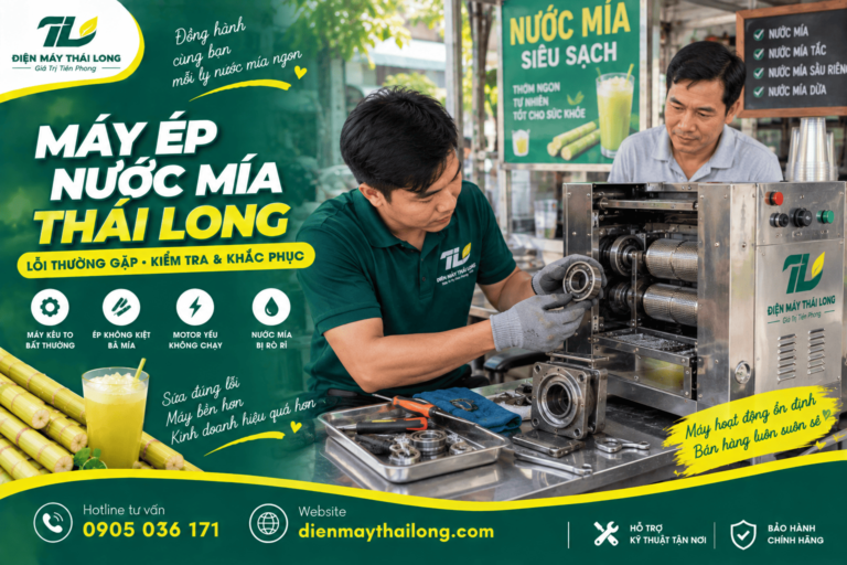 Những Lỗi Thường Gặp Khi Sử Dụng Máy Ép Nước Mía
