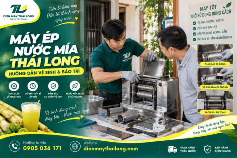 Hướng Dẫn Vệ Sinh Và Bảo Trì Máy Ép Nước Mía