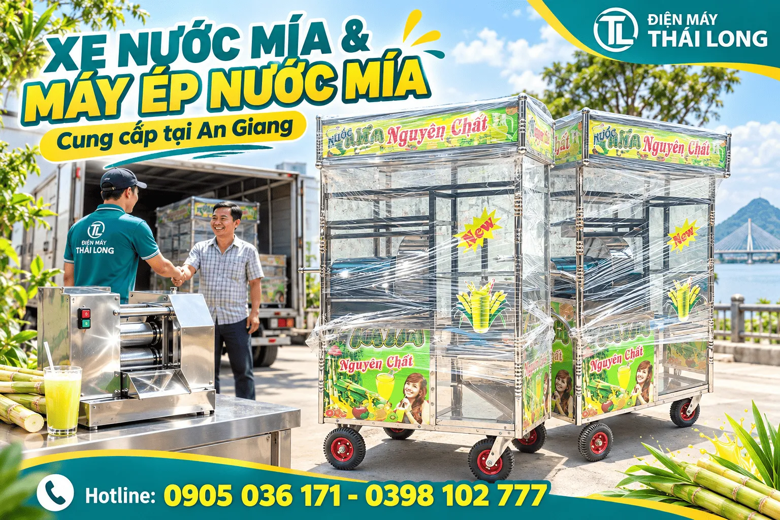Cung cấp xe nước mía tại An Giang