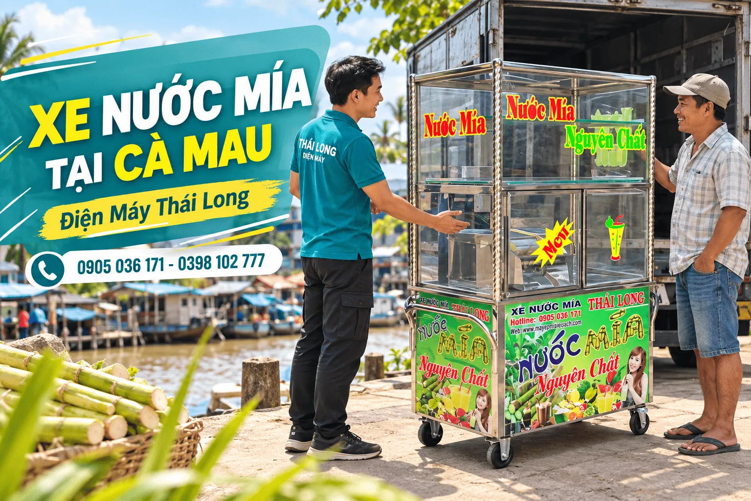 Cung cấp xe nước mía tại Cà Mau