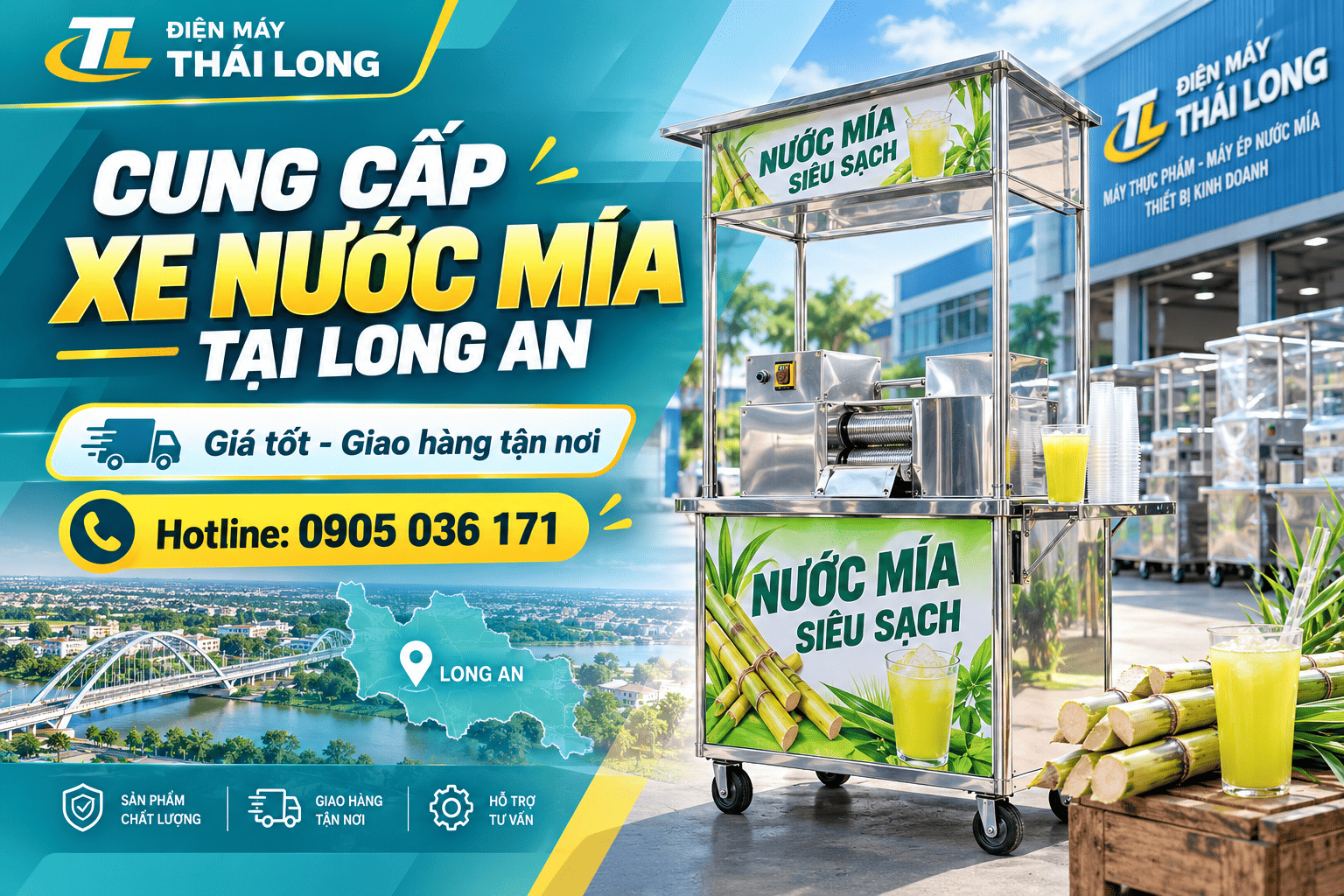 Cung cấp xe nước mía tại Long An